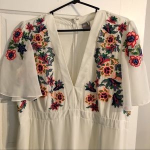 ASOS White Maxi Dress Size 16